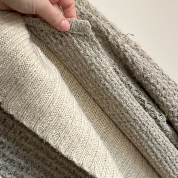 Sleeping on Snow Anthropologie Long Wool Blend Hooded Cardigan Duster Size M - Picture 7 of 9